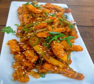 Honey chilly potato