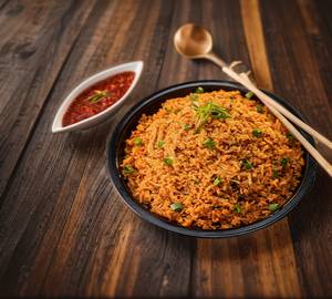 Mixed schezwan  non veg rice