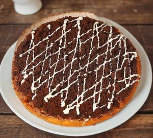 Brownie pizza waffle