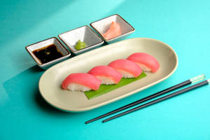 Maguro Tuna & Truffle Nigiri..
