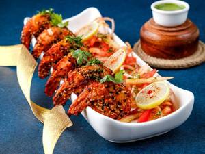 Tandoori Sesame Prawns
