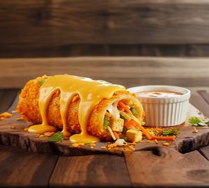 Cheese Tossed Kurkure Paneer Veg Spring Roll [5 Inches, 1 Piece]