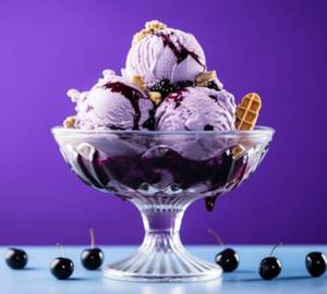 Blackcurrant ice cream