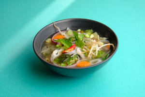 Vietnamese Pho Soup Chicken.