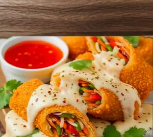 Cheese Tossed Kurkure Veg Spring Roll [5 Inches, 1 Piece]