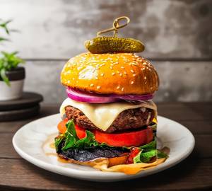 Charpata cheese slice special burger