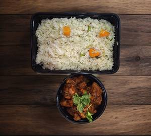 Chicken fry with bagara rice [750 ml]