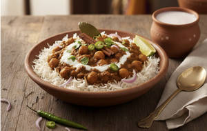 Mini Punjabi Chole Rice Bowl