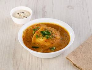 Idli [2 Pieces] With Sambhar