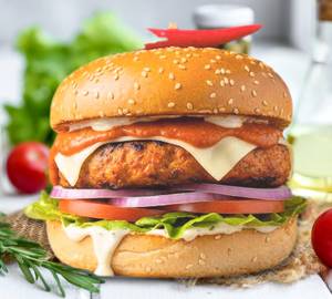 Chicken peri peri burger