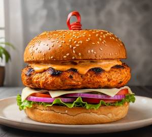 Chicken tikka burger