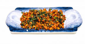 Crispy Corn Kernels With Crackling Spinach