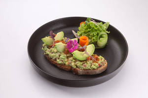Veg Smashed Avocado Sour Dough Toast
