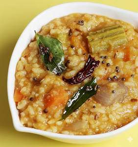 Sambar Rice With Papad