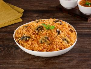 Mushroom Dum Biryani