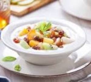 Sweet Curd Fruits Bowl