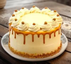 Butterscotch Floral Cake