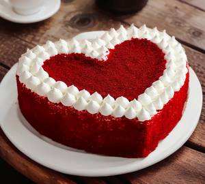 Red Velvet Heart Cake