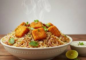 Crunchy Paneer Biryani Bowl