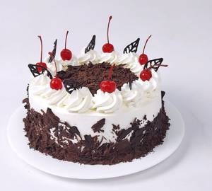 Black forest cake [1 pound] with candle