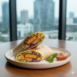 Crispy Aloo Tikki Wrap