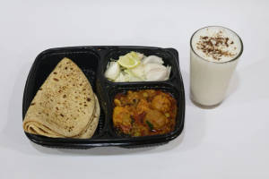 Undhiyu 4 Plain Chapati Buttermilk