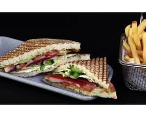 Vegetables And Cheese Sandwich
