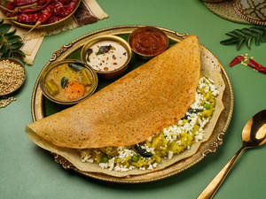 Millet Paneer Masala Dosa