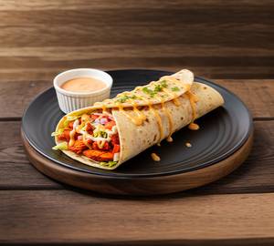 Chicken cheese shawarma