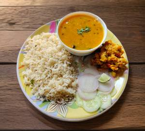 Dal Chawal Aloo Chokha