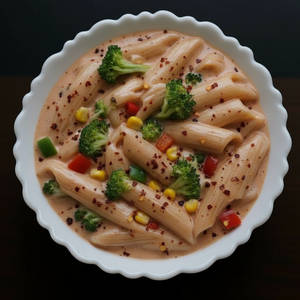 Jain Pink Sauce Pasta