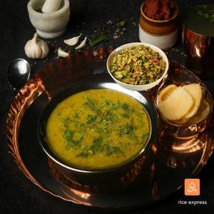 Lemon Rasam Rice 450 Ml + Veg 250 Ml + Fryums + Pickle