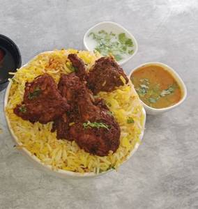 Chicken dum biryani with lollipop [3 pieces]