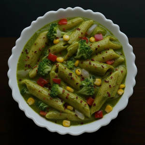 Creamy Green Pesto Pasta
