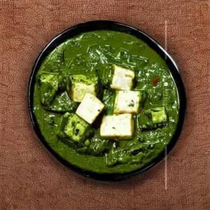 Oil palak paneer