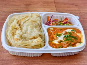 2 Kerala Parotta With Gobi Manchurian