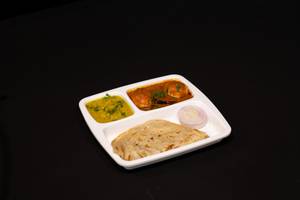 Paratha With Egg Curry & Dal