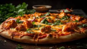 Chicken peri peri pizza