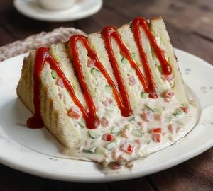Creamy pizza sandwich