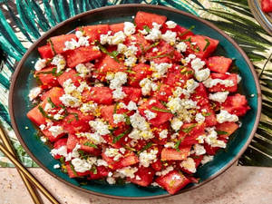 Watermelon Feta Cheese Salad