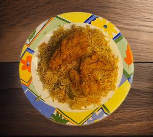 Broasted chicken rice