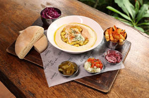 Tofu Shwarma Hummus Bowl