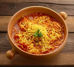 Sev tamatar sabji + 4 indian roti