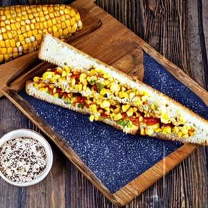 Ceese corn capsicum sandwich