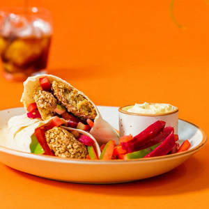 Falafel Pinwheel wrap
