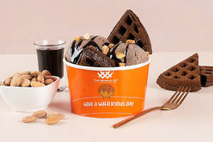 Rocky Road Waffle Sundae