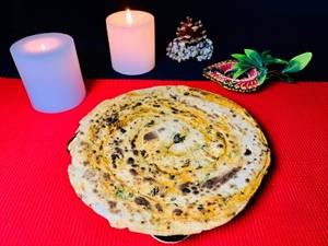 Masala Lachha Roti Plain (1 Pc - Whole Wheat - Spicy)