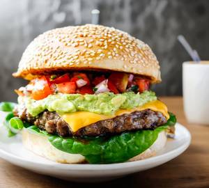 Mexican Paneer Burger With Cheese