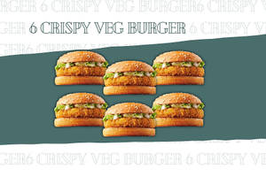 6 Crispy Veg Burger