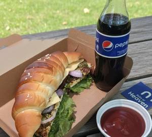 Herbs paneer burger + 400ml pepsi